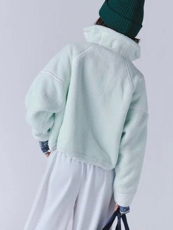 Free People Mountain High Half-Zip Fleece. NWT. Hint of mist - Picture 4 of 4